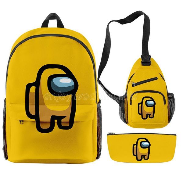 3 piece set among us games backpack impostor teenager boys girls students scholol bags women men casual outdoor streetwear travel bag
3 piece set among us games backpack impostor teenager boys girls students scholol bags women men casual outdoor streetwear travel bag