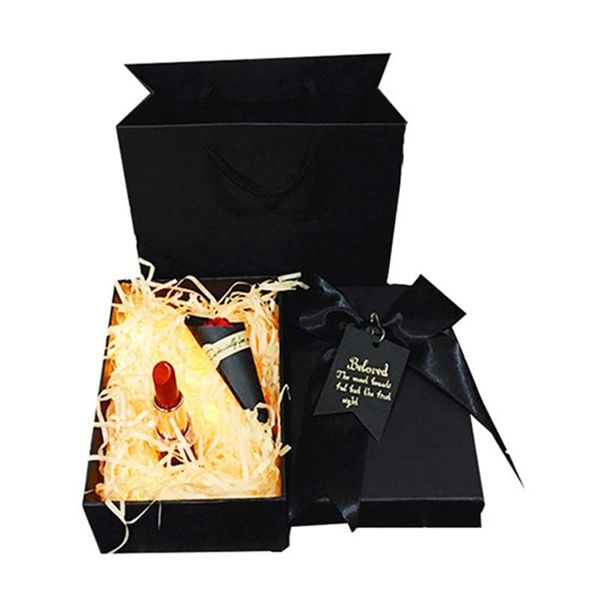 black kraft paper gift box with bow tie simple design present container with lid multipurpose for christmas graduations
black kraft paper gift box with bow tie simple design present container with lid multipurpose for christmas graduations