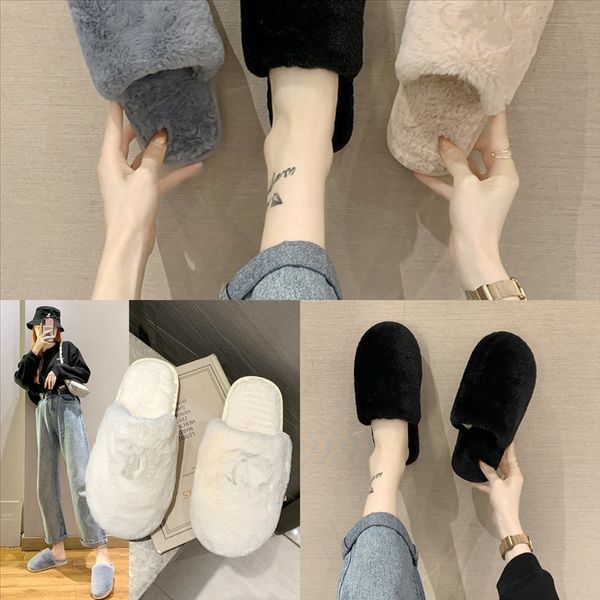 h2mtd fashion designer shoes woman fur slippers home women waterproof female shoe size women's plush slipper plush slippers, Black
h2mtd fashion designer shoes woman fur slippers home women waterproof female shoe size women's plush slipper plush slippers, Black