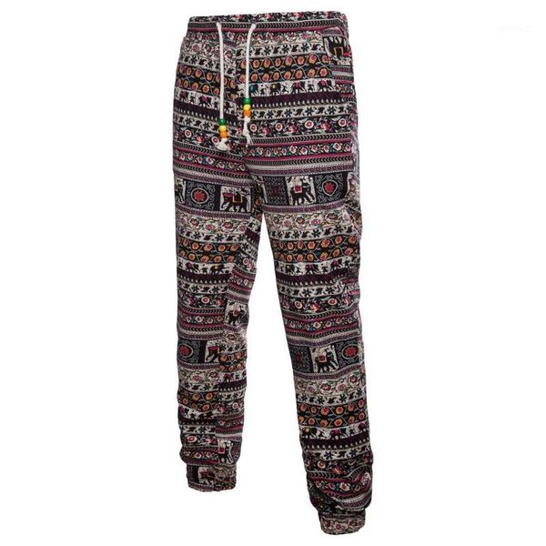 2019 new men's fashion printed linen cotton casual trousers national flower men's casual pants thin and comfortable breathable1, Black
2019 new men's fashion printed linen cotton casual trousers national flower men's casual pants thin and comfortable breathable1, Black