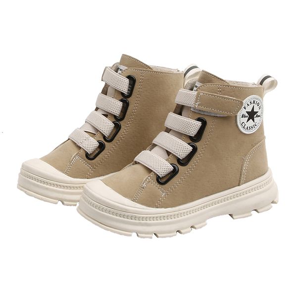 cnfsnj осень зима новые детские спортивные мальчиков девочки обувь высокой, чтобы помочь с плоским дном матовые случайные мартин кожаные сап, Black;grey 
cnfsnj осень зима новые детские спортивные мальчиков девочки обувь высокой, чтобы помочь с плоским дном матовые случайные мартин кожаные сап, Black;grey