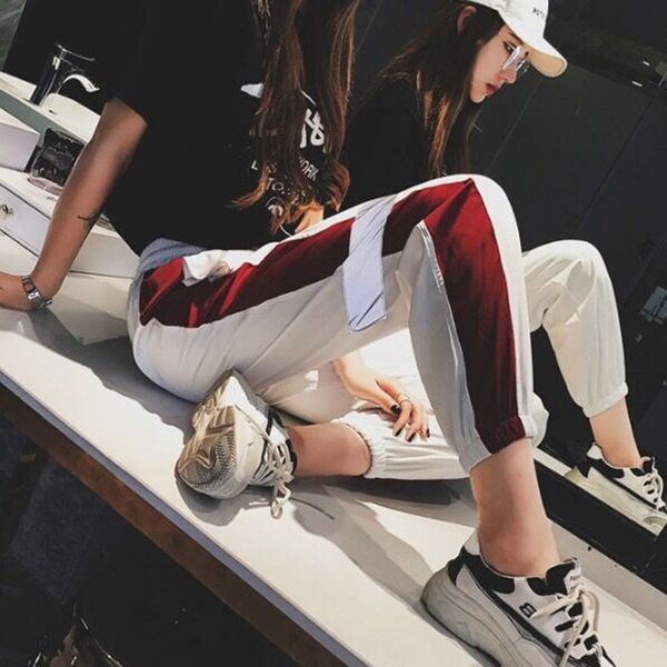 2021 spring summer hare breeches, women's fashionable hip hop pants, mid-waist kzdr, Black;white
2021 spring summer hare breeches, women's fashionable hip hop pants, mid-waist kzdr, Black;white