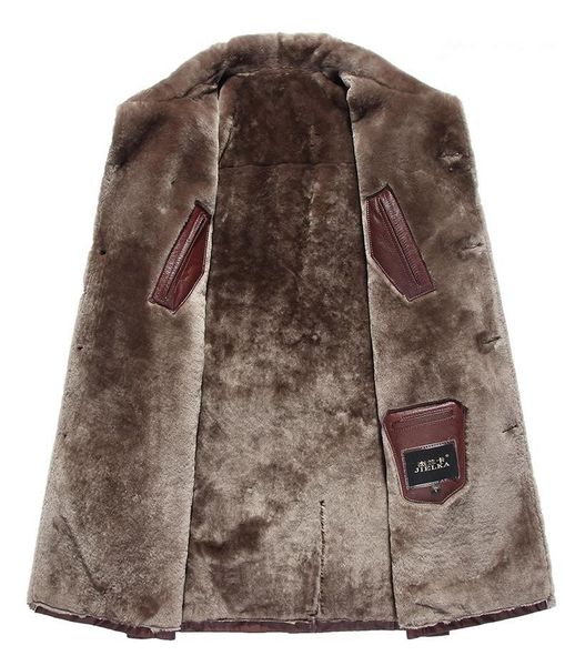 men's leather winter jacket men genuine sheepskin coat real wool fur liner warm jackets plus size veste jlk18fg1701 y1863, Black
men's leather winter jacket men genuine sheepskin coat real wool fur liner warm jackets plus size veste jlk18fg1701 y1863, Black