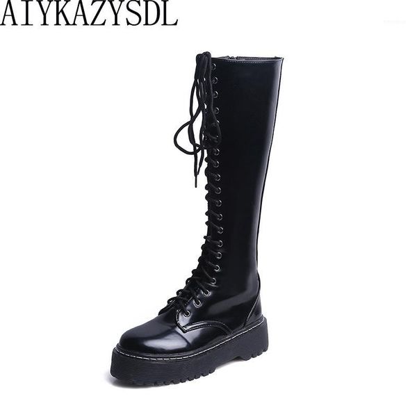 haiyueli women knee high faux leather boots ridding knight bootie motorcycle biker boots thick heel platform shoes 20201, Black
haiyueli women knee high faux leather boots ridding knight bootie motorcycle biker boots thick heel platform shoes 20201, Black