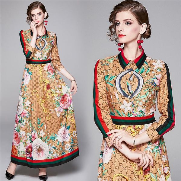 elegant spring summer autumn women dress formal party floral print maxi dress fashion long sleeve tunic vestido de festa, Black;gray
elegant spring summer autumn women dress formal party floral print maxi dress fashion long sleeve tunic vestido de festa, Black;gray