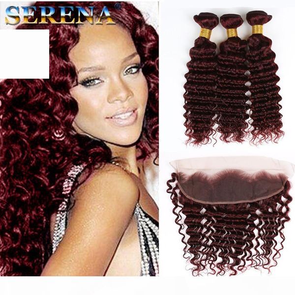 burgundy color brazilian hair 3 bundles with closure with frontal 13x4 deep wave 99j 3 bundles extensions with ear to ear frontal 4pcs lot, Black;brown
burgundy color brazilian hair 3 bundles with closure with frontal 13x4 deep wave 99j 3 bundles extensions with ear to ear frontal 4pcs lot, Black;brown