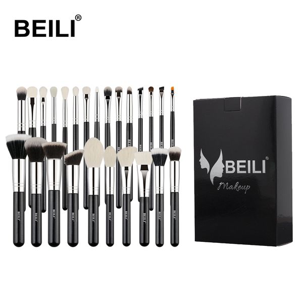 beili black goat hair professional makeup brushes set foundation concealer eyeshadow blending cosmetic brush pinceaux maquillage 201008
beili black goat hair professional makeup brushes set foundation concealer eyeshadow blending cosmetic brush pinceaux maquillage 201008