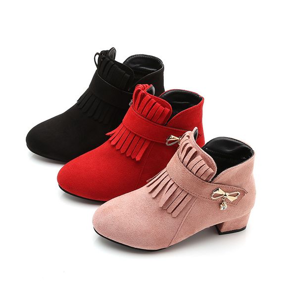 3-14 fashion big kids winter books shoes girl ankle leather black 2020 new princess fringe bow children's high heel boots, Black;red
3-14 fashion big kids winter books shoes girl ankle leather black 2020 new princess fringe bow children's high heel boots, Black;red