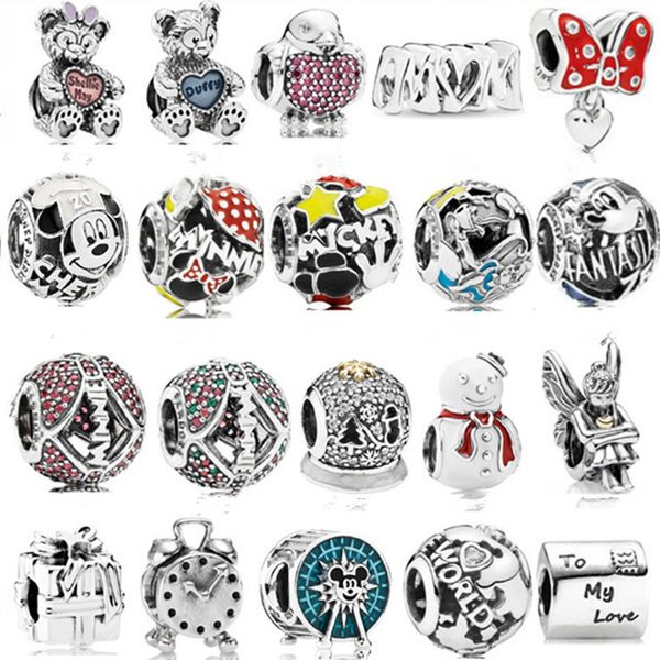 925 sterling silver charm bear alarm clock charm beads for pandora bracelet ladies fashion luxury jewelry gift, Black
925 sterling silver charm bear alarm clock charm beads for pandora bracelet ladies fashion luxury jewelry gift, Black