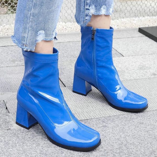 boots women patent leather chunky thick ankle round toe zip fall winter fashion party blue black purple booties 20211
boots women patent leather chunky thick ankle round toe zip fall winter fashion party blue black purple booties 20211