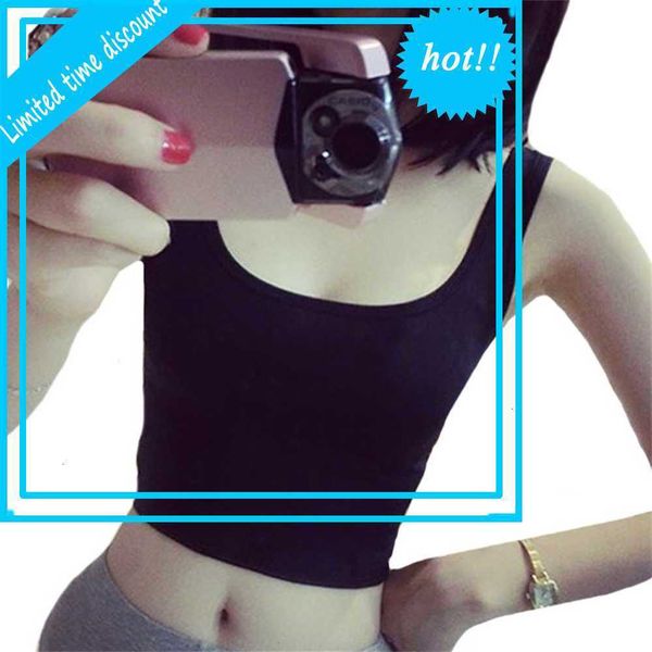 chsdcsi summer basic tank short women mouwlless u cropsolid black crop casual vest white 12 colors
chsdcsi summer basic tank short women mouwlless u cropsolid black crop casual vest white 12 colors