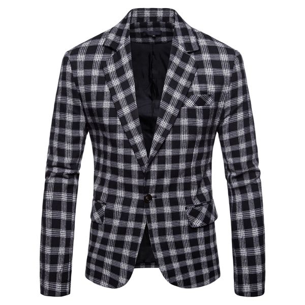 new autumn style men's blazers single button turn-down collar loose casual mens clothing full fashion slim fit mens sweaters, White;black
new autumn style men's blazers single button turn-down collar loose casual mens clothing full fashion slim fit mens sweaters, White;black