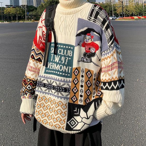 2021 new men's warm turtleneck sweater pullover streetwear hip hop casual long sleeve turtleneck knitwear sweater men's, White;black
2021 new men's warm turtleneck sweater pullover streetwear hip hop casual long sleeve turtleneck knitwear sweater men's, White;black