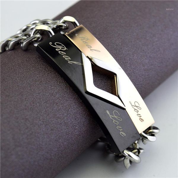 romantic real love letter couple bracelet adjustable stainless steel chain bracelet for women girl fashion jewelry drop shipping1, Black
romantic real love letter couple bracelet adjustable stainless steel chain bracelet for women girl fashion jewelry drop shipping1, Black