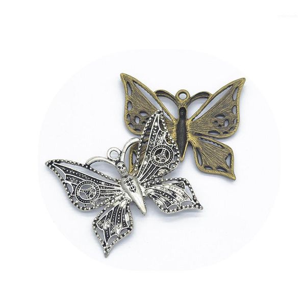 charms 2pcs butterfly 54x48mm antique silver bronze jewelry making charm fit earring necklace bracelet handcraft1, Bronze;silver
charms 2pcs butterfly 54x48mm antique silver bronze jewelry making charm fit earring necklace bracelet handcraft1, Bronze;silver