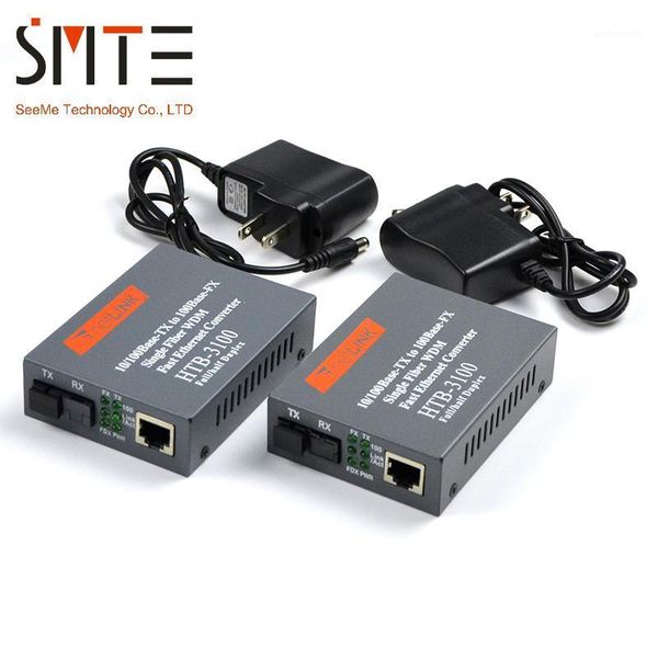 one pair htb-3100 htb-3100a/b 25km netlink 10/100m single-mode single-fiber wdm fiber media converter a 1310nm-tx, b 1550nm-tx1
one pair htb-3100 htb-3100a/b 25km netlink 10/100m single-mode single-fiber wdm fiber media converter a 1310nm-tx, b 1550nm-tx1