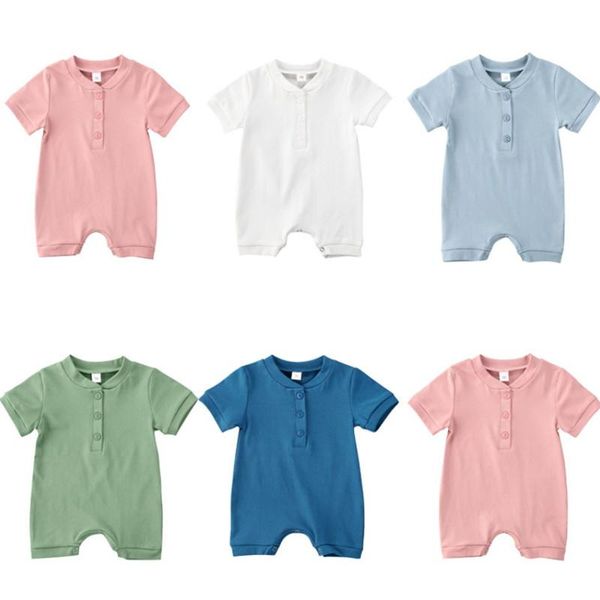 baby boys girls born jumpsuits lapel summer new baby girl clothing baby solid color short-sleeved rompers, Blue
baby boys girls born jumpsuits lapel summer new baby girl clothing baby solid color short-sleeved rompers, Blue