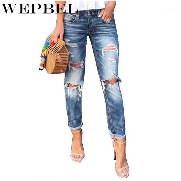 women's jeans wepbel summer fashion button bleached washed vintage women's casual mid-waist ripped denim straight pants1, Blue
women's jeans wepbel summer fashion button bleached washed vintage women's casual mid-waist ripped denim straight pants1, Blue