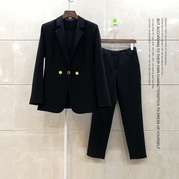 women's tracksuits high end black blazer and pant suits formal business 2 piece sets office lady uniforms women temperament outfits 202, Gray
women's tracksuits high end black blazer and pant suits formal business 2 piece sets office lady uniforms women temperament outfits 202, Gray