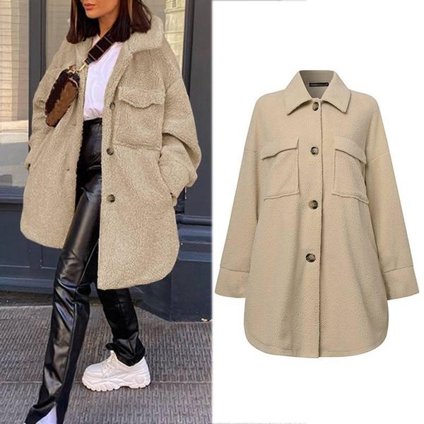 women's fur & faux celmia oversized plush coats long sleeve warm outerwear vintage pockets lapel overcoat winter bottons coat 5xl, Black
women's fur & faux celmia oversized plush coats long sleeve warm outerwear vintage pockets lapel overcoat winter bottons coat 5xl, Black