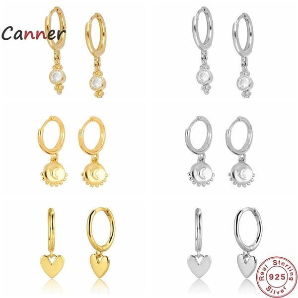 hoop & huggie canner s925 sterling silver drop earrings for women ins sun moon cz zircon diamond pendant piercing earring jewelry pendientes, Golden;silver
hoop & huggie canner s925 sterling silver drop earrings for women ins sun moon cz zircon diamond pendant piercing earring jewelry pendientes, Golden;silver