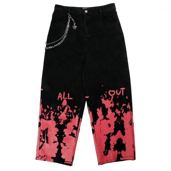 flame printed jeans men's chain decorated wide-leg pants street trend loose straight trousers1, Blue
flame printed jeans men's chain decorated wide-leg pants street trend loose straight trousers1, Blue