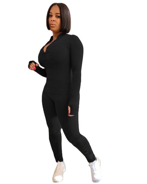 women v neck knit jumpsuit zipper fly skinny pack hip rompers ladies spring autumn jumpsuit, Black;white
women v neck knit jumpsuit zipper fly skinny pack hip rompers ladies spring autumn jumpsuit, Black;white