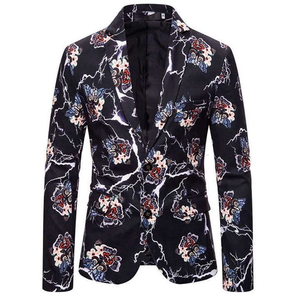 men's 2019 3d new animal digital pattern printing youth suit, White;black