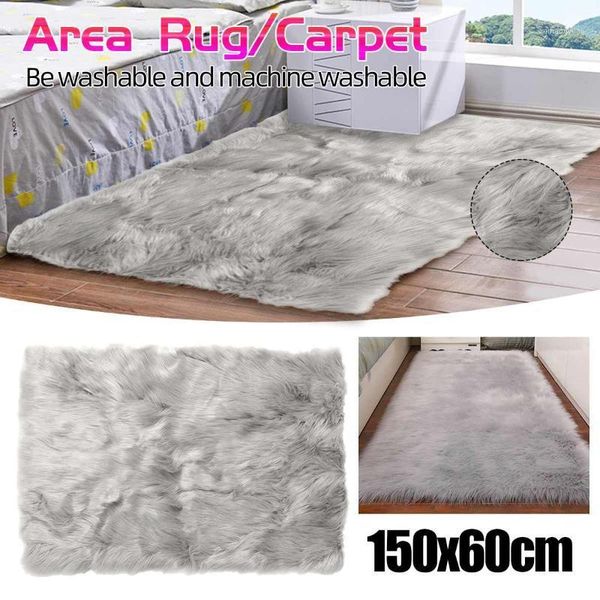150x60cm faux wool fur area rugs shaggy carpet bedside floor door mat plush sofa cover seat pad living room bedroom home decor1
150x60cm faux wool fur area rugs shaggy carpet bedside floor door mat plush sofa cover seat pad living room bedroom home decor1