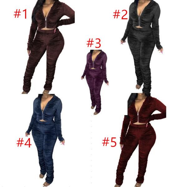 women tracksuit two piece matching suit fashion zipper hoodie draped velour hooded jacket coat crop pleated legging pants outfit f92911, Gray
women tracksuit two piece matching suit fashion zipper hoodie draped velour hooded jacket coat crop pleated legging pants outfit f92911, Gray