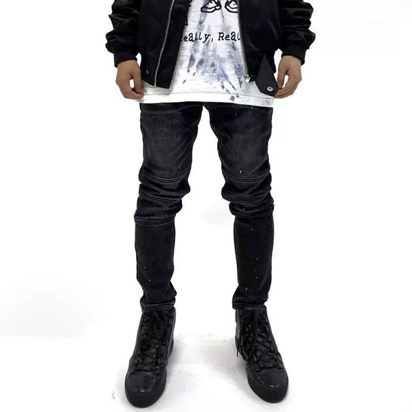 men's jeans vintage black paint splatter winter fleece lined biker men streetwear1, Blue
men's jeans vintage black paint splatter winter fleece lined biker men streetwear1, Blue