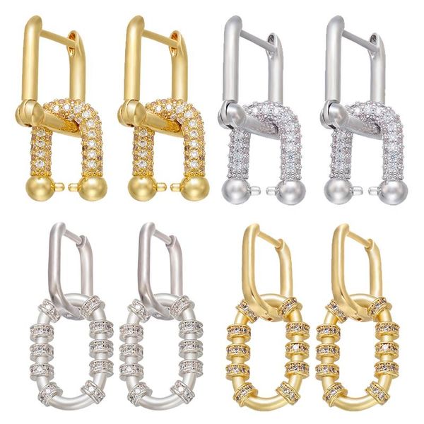 hoop & huggie zhukou one pair 2021 gold/silver color small earrings oval for women cz crystal earring hoops ve282, Golden;silver
hoop & huggie zhukou one pair 2021 gold/silver color small earrings oval for women cz crystal earring hoops ve282, Golden;silver