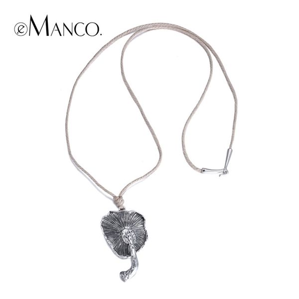 emanco plant pendant necklaces rope chain silver plated zinc alloy mushroom long necklace for women concise collares mujer y200323
emanco plant pendant necklaces rope chain silver plated zinc alloy mushroom long necklace for women concise collares mujer y200323