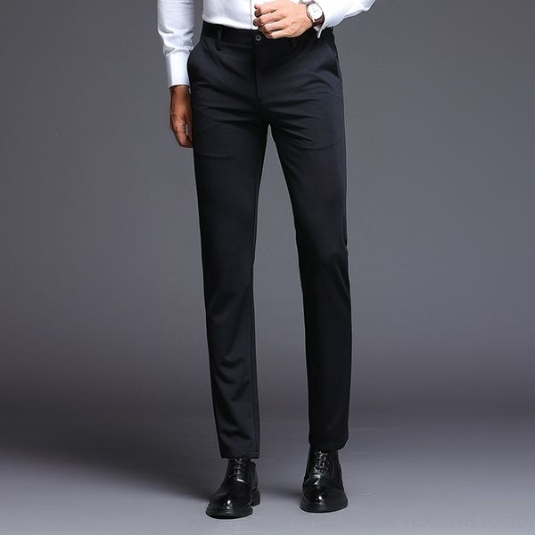 zchxa 2020 men's new spring autumn and casual elastic casual trousers slim pants straight leg pants korean business men's trousers, Blue
zchxa 2020 men's new spring autumn and casual elastic casual trousers slim pants straight leg pants korean business men's trousers, Blue