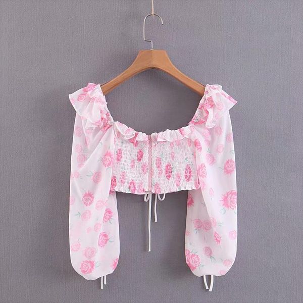 sweet chic pink rose ruffles short blouses cute girls stylish lace up square collar casual women blusas, White
sweet chic pink rose ruffles short blouses cute girls stylish lace up square collar casual women blusas, White