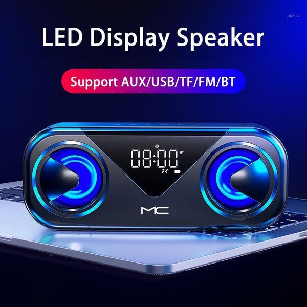 led clock portable bluetooth speakers outdoor wireless stereo bass column subwoofer soundbar support tf card aux usb hands
led clock portable bluetooth speakers outdoor wireless stereo bass column subwoofer soundbar support tf card aux usb hands