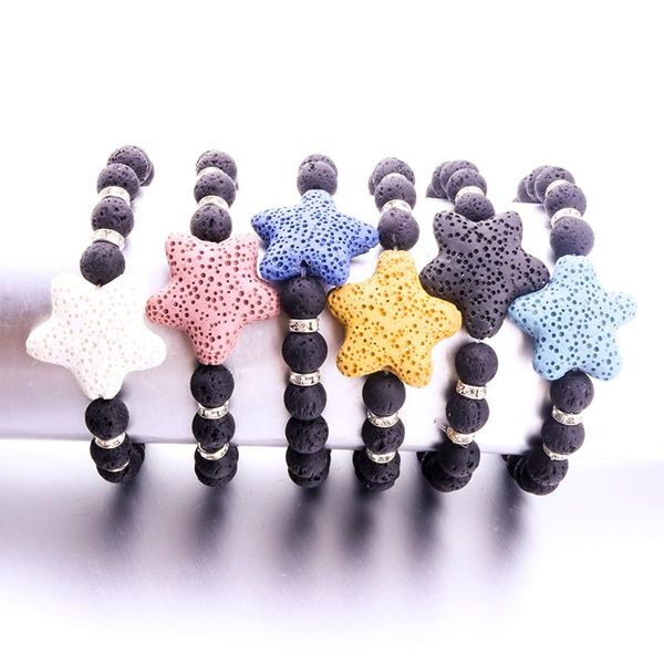 essential oil perfume diffuser 8mm black lava stone beads 25mm starfish bracelet, Golden;silver
essential oil perfume diffuser 8mm black lava stone beads 25mm starfish bracelet, Golden;silver