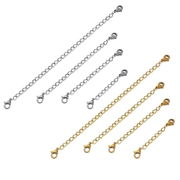 10pcs stainless steel extender chain adjustable necklace bracelet, lobster clasps extension link set for diy jewelry making, Silver
10pcs stainless steel extender chain adjustable necklace bracelet, lobster clasps extension link set for diy jewelry making, Silver