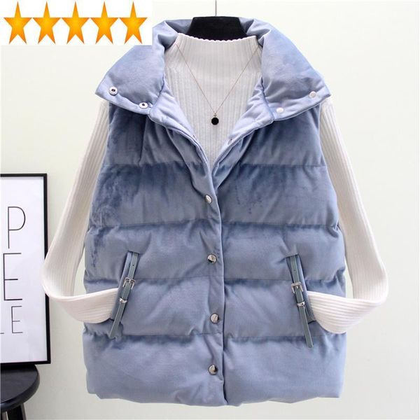 women's vests witner jacket women autumn down cotton coat female korean velvet puffer vest waistcoat chalecos para mujer, Black;white
women's vests witner jacket women autumn down cotton coat female korean velvet puffer vest waistcoat chalecos para mujer, Black;white