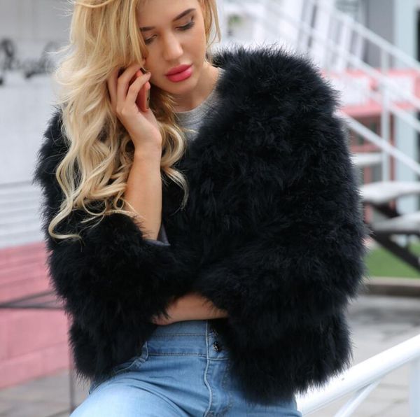 european and american fashion ladies casual jacket women autumn and winter imitation fur imitation ostrich fur short jacket t0925, Black
european and american fashion ladies casual jacket women autumn and winter imitation fur imitation ostrich fur short jacket t0925, Black