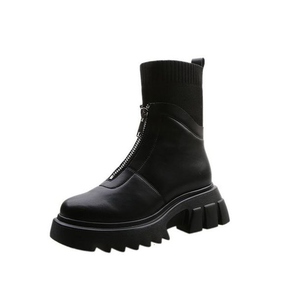 2021 new women ankle boots pu leather stretch fabric shoes ladies non-slip warm plush plarform thich bottomn chunky heels botas 6j3x, Black
2021 new women ankle boots pu leather stretch fabric shoes ladies non-slip warm plush plarform thich bottomn chunky heels botas 6j3x, Black