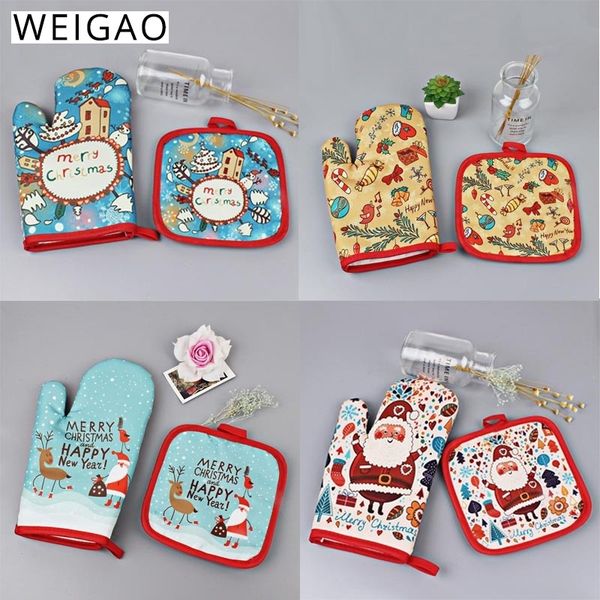 2pcs/set oven gloves pad mitts anti-microwave insulation mat christmas decorations for home baking xmas 2019
2pcs/set oven gloves pad mitts anti-microwave insulation mat christmas decorations for home baking xmas 2019