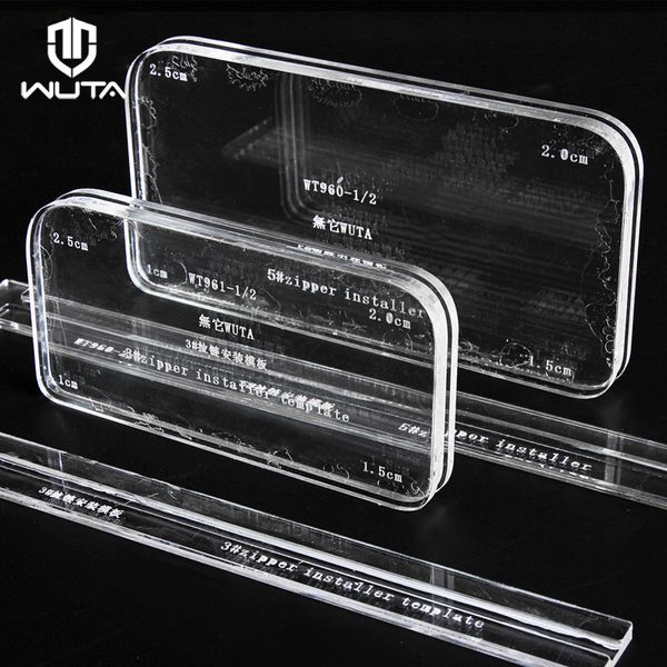 wuta 1pcs acrylic template 3#/5# installer wallets bags zipper installation fix tool diy handmade leather craft tools q1106
wuta 1pcs acrylic template 3#/5# installer wallets bags zipper installation fix tool diy handmade leather craft tools q1106