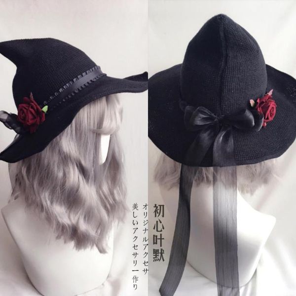 lolita halloween retro witch hat masquerade rose big bow wizard hat gothic magical girl cosplay accessories party decor, Blue;gray
lolita halloween retro witch hat masquerade rose big bow wizard hat gothic magical girl cosplay accessories party decor, Blue;gray