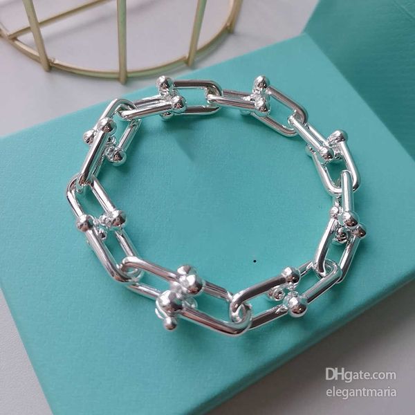 bracelet link chain thick u-shaped designer mens womens jewelry slub sterling silver high-grade necklace couples summer fashion wedding, Black
bracelet link chain thick u-shaped designer mens womens jewelry slub sterling silver high-grade necklace couples summer fashion wedding, Black