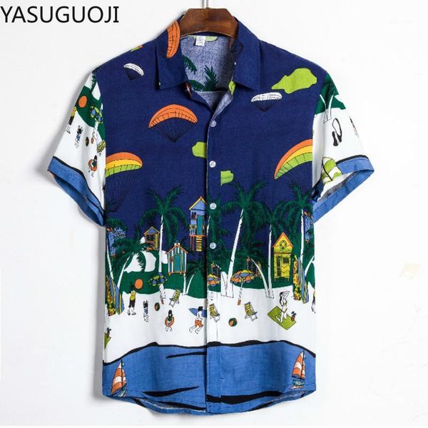 yasuguoji 2020 summer men's shirt fashion slim fit short sleeve print male hawaii clothes trend man casual floral shirts1, White;black
yasuguoji 2020 summer men's shirt fashion slim fit short sleeve print male hawaii clothes trend man casual floral shirts1, White;black