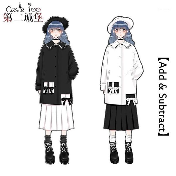 lolita coat original design add & subtract harajuku autumn and winter black white woolen coat new product1, Black;red
lolita coat original design add & subtract harajuku autumn and winter black white woolen coat new product1, Black;red