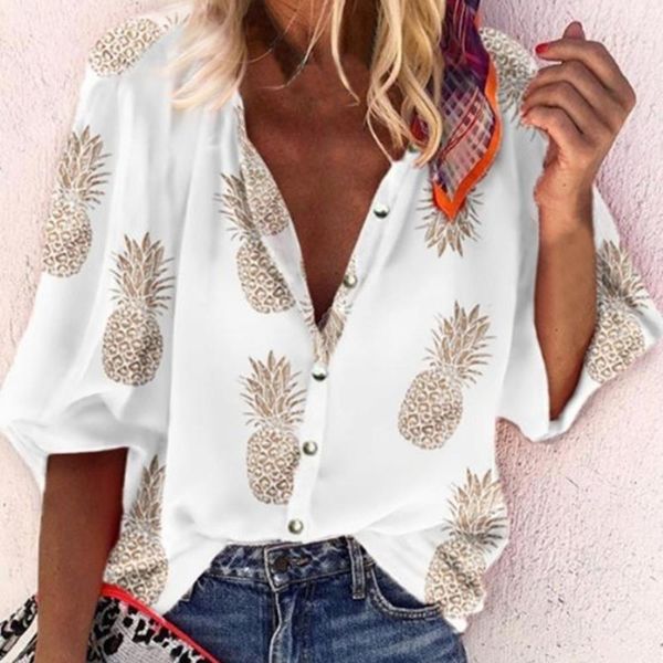 2020 new long sleeve women's shirt blouse autumn office lady blouses for women 2019 summer vintage button female shirts, White
2020 new long sleeve women's shirt blouse autumn office lady blouses for women 2019 summer vintage button female shirts, White