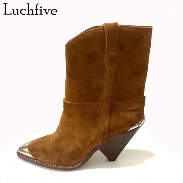 boots suede brown winter metal pointy toe shoes woman spike high heels ankle for women black cowboy femme1
boots suede brown winter metal pointy toe shoes woman spike high heels ankle for women black cowboy femme1