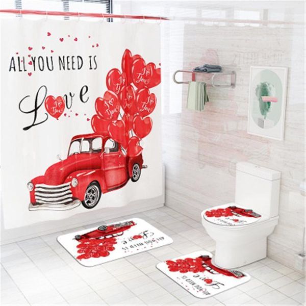 4pcs/set bathroom mat set non-slip bath mat coral fleece print love flower shower curtain floor washable bathroom toilet rug1
4pcs/set bathroom mat set non-slip bath mat coral fleece print love flower shower curtain floor washable bathroom toilet rug1